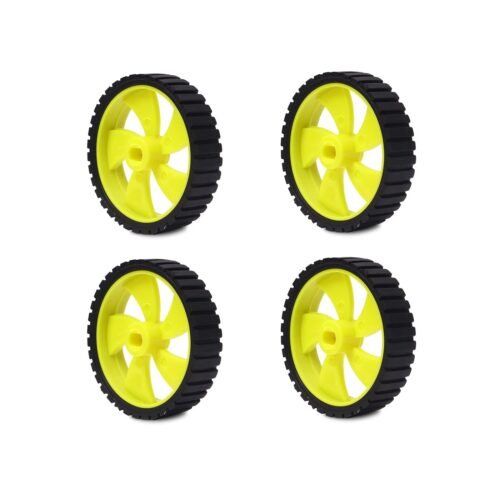 NPG BO Motor Wheels , Set of 4 (Yellow)